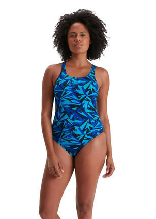 Maillot de bain Speedo Boom Logo Medalist femme - Navy/Pool, Taille UK 28