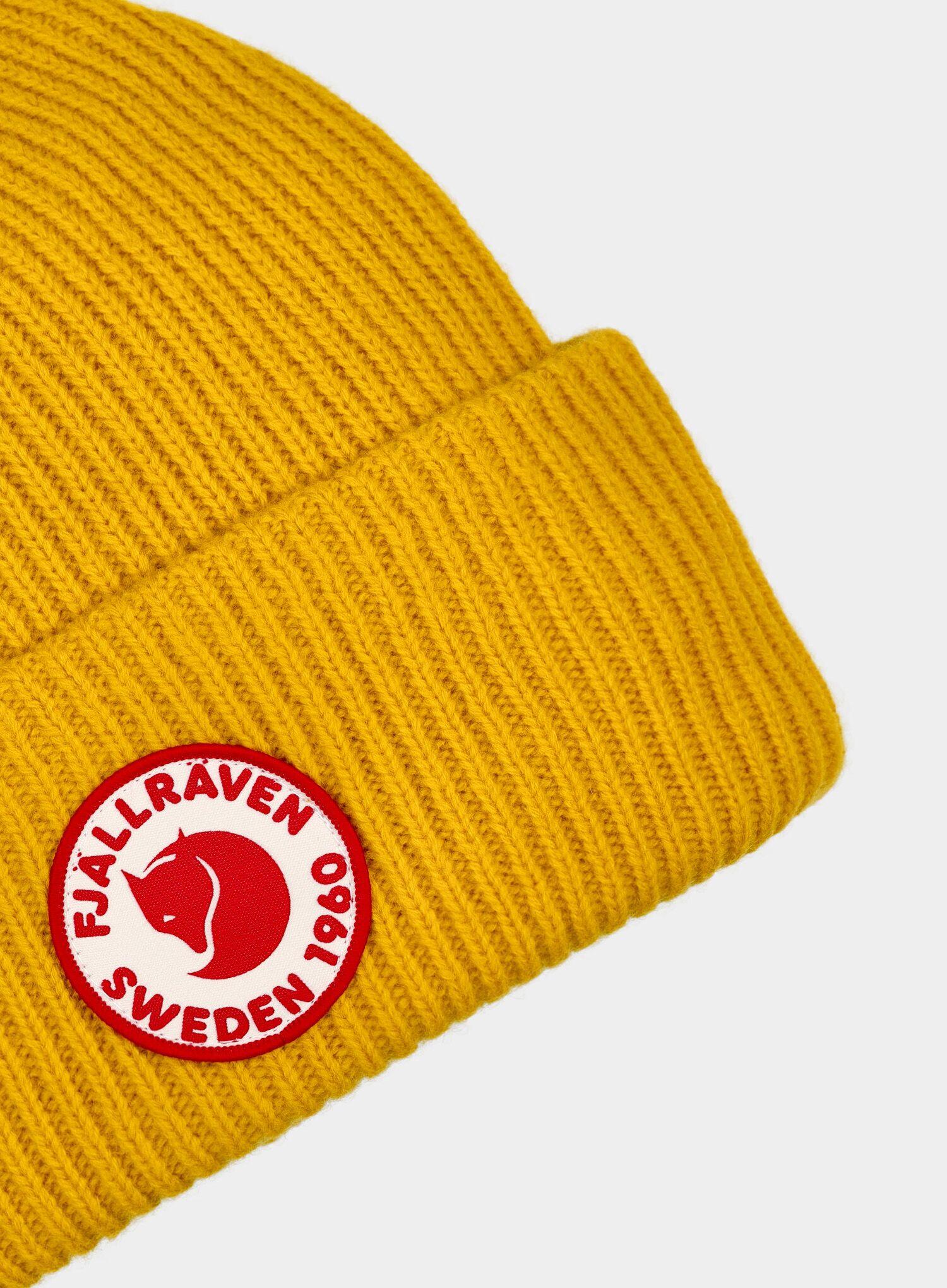 Czapka zimowa Fjallraven 1960 Logo Hat - mustard yellow 3/4