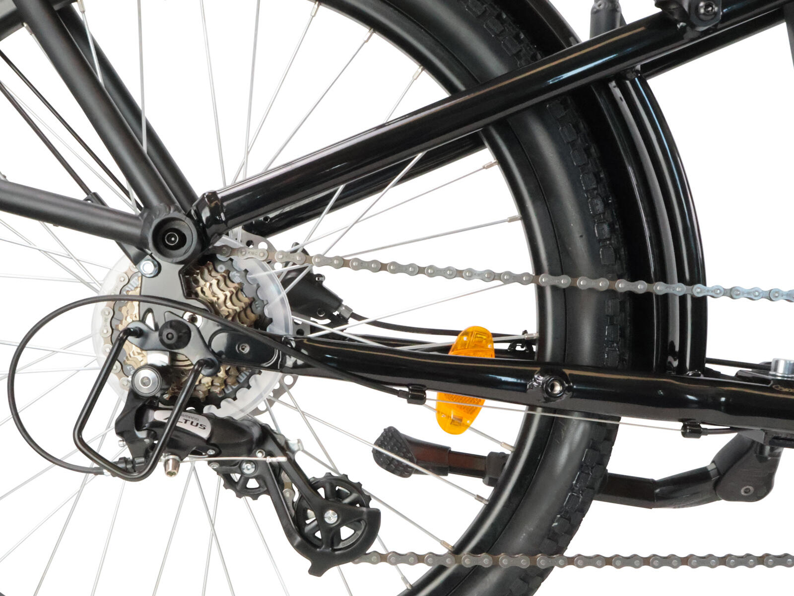 Villette Longtail, midmotor ebike transport 13Ah 7sp zwart 2/5