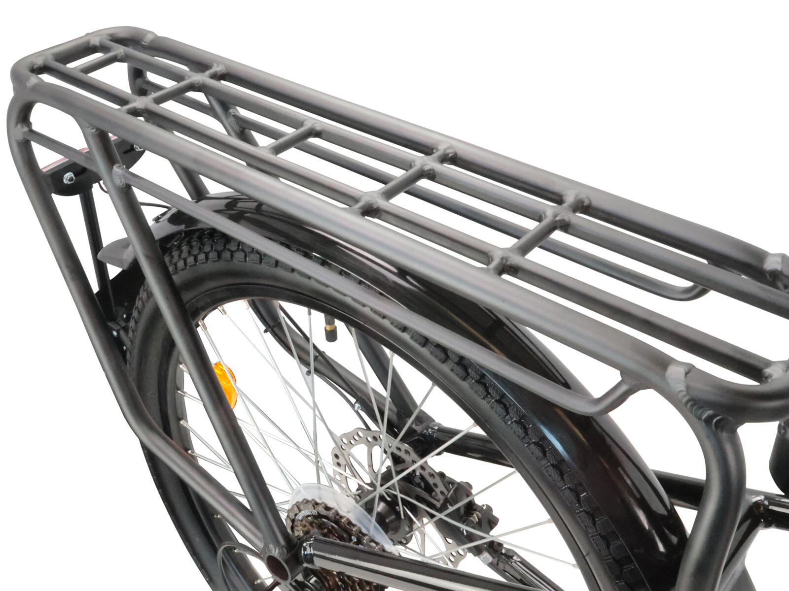 Villette Longtail, midmotor ebike transport 13Ah 7sp zwart 5/5