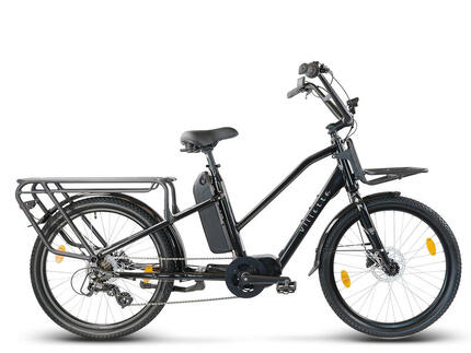 Villette Longtail, transport ebike midmotor 13Ah 7sp noir