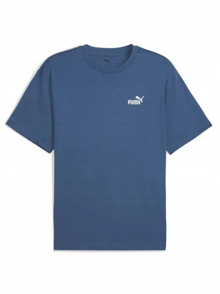 KOSZULKA męska PUMA 689153-80 t-shirt bawełniana sportowa niebieska L 4/5
