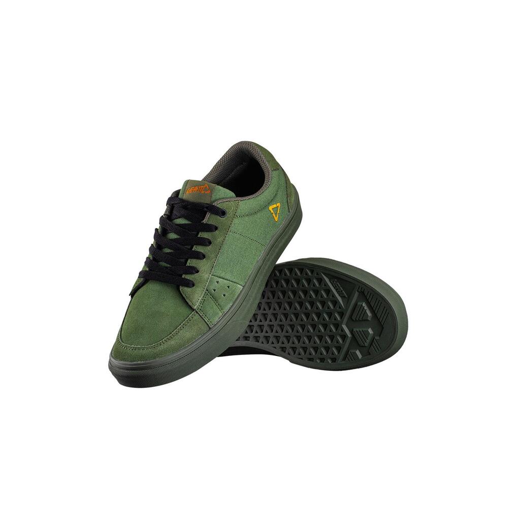 Leatt 1.0 Flat MTB Shoes — Dual-Compound RideGrip Sole, Synthetic Suede Upper