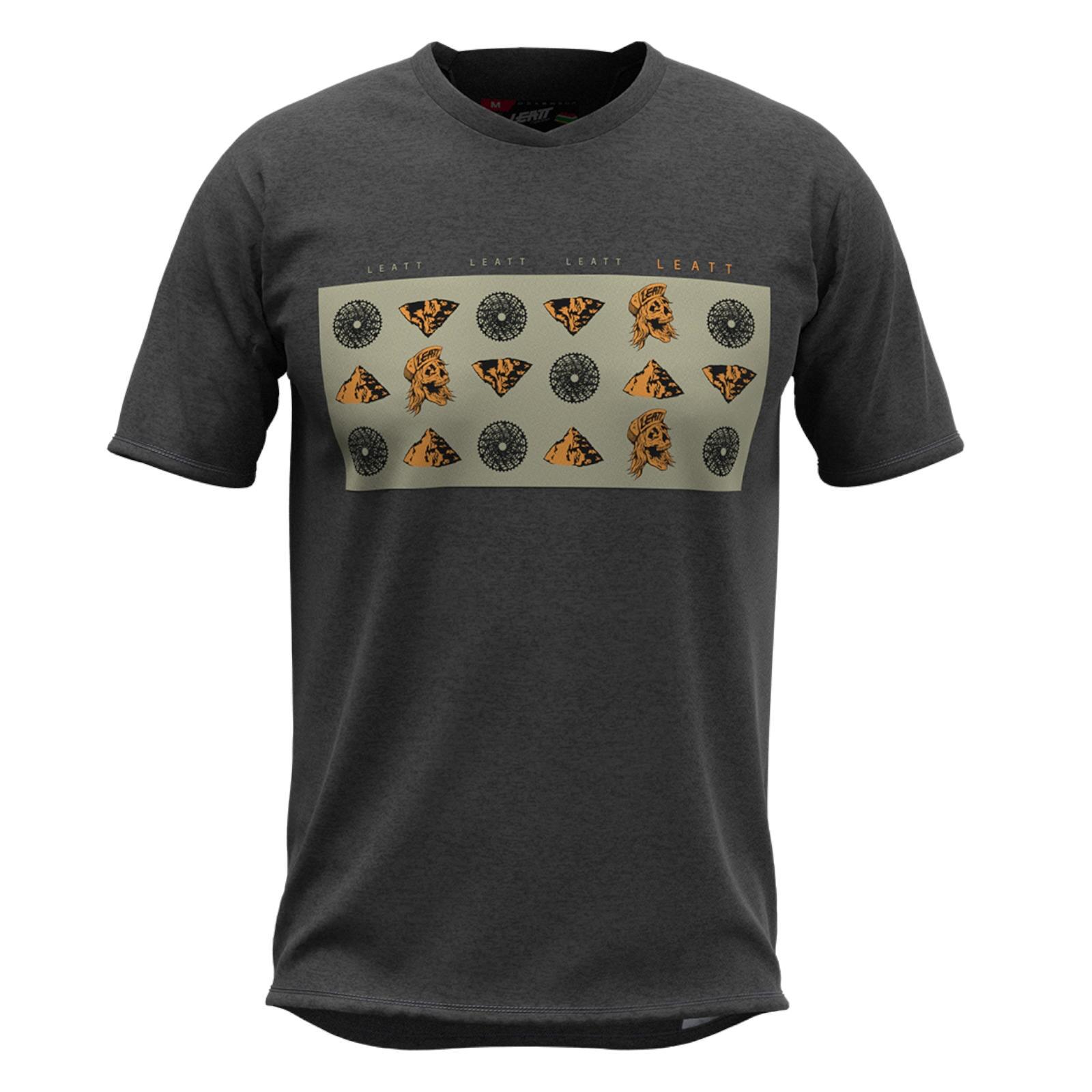 Leatt - Maillot Manches Courtes Vtt All Mountain 2.0 Rouille - T-shirt Manches Courtes - Gris|jaune - 48 Xl - Decathlon