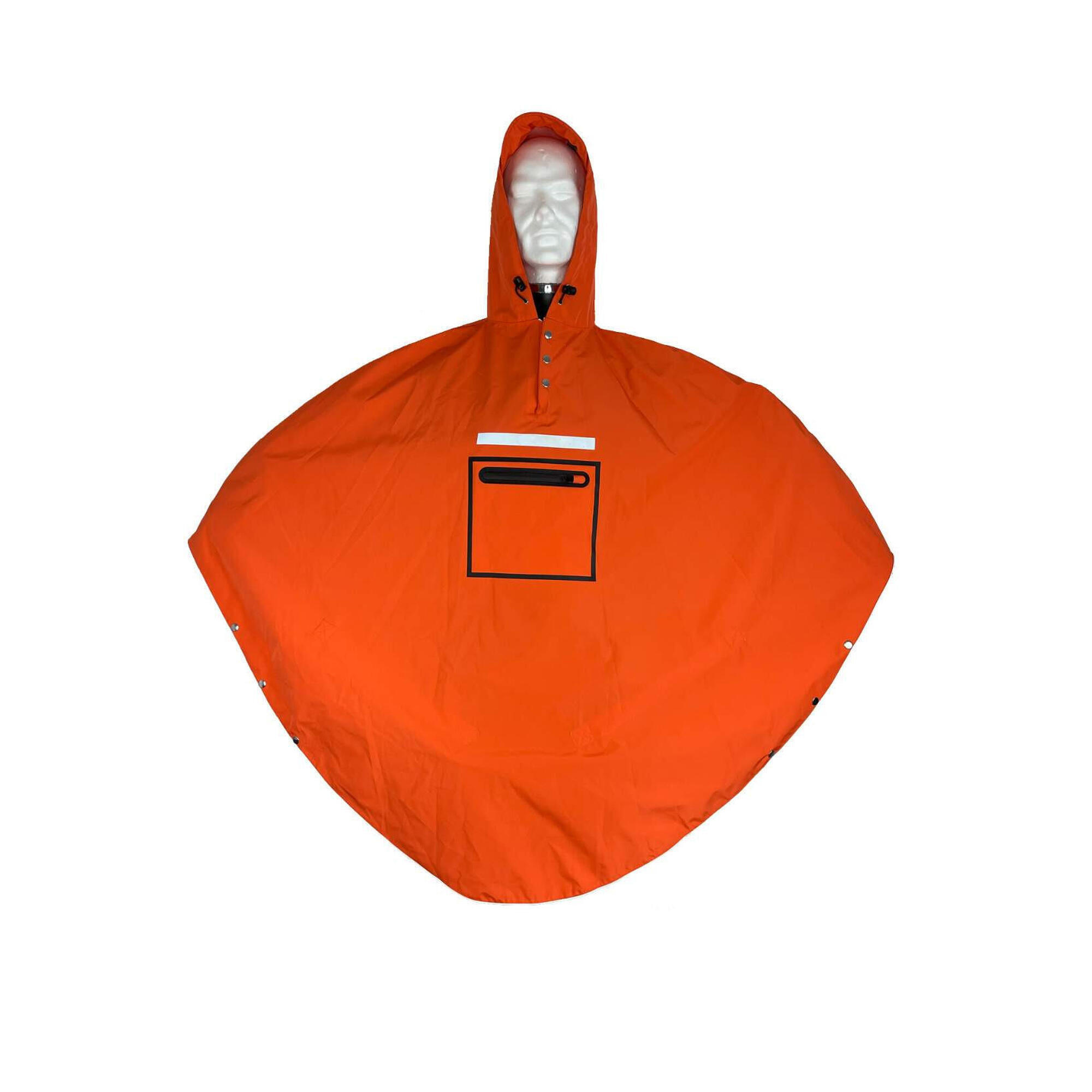 People Poncho - Poncho The People's Poncho Orange - Poncho - Orange - No Size - Decathlon
