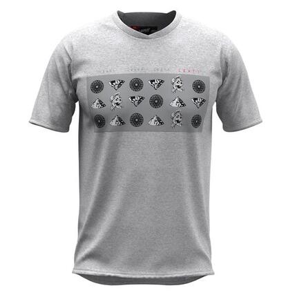 Maillot Manches Courtes Enfant VTT All Mountain 2.0 Jr Acier