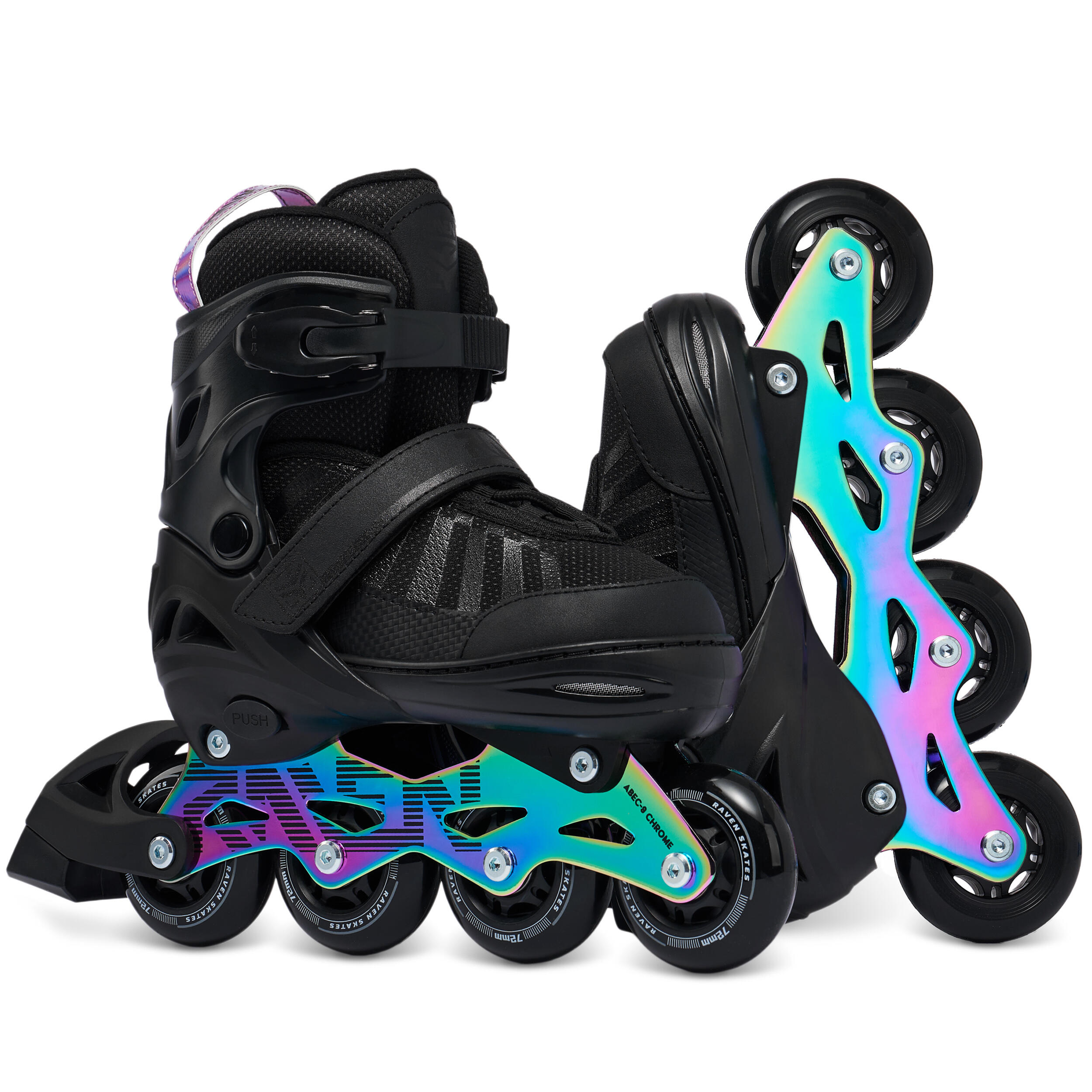 Raven Oxen Patins de rodas ajustáveis Hóquei 2 em 1 2/7
