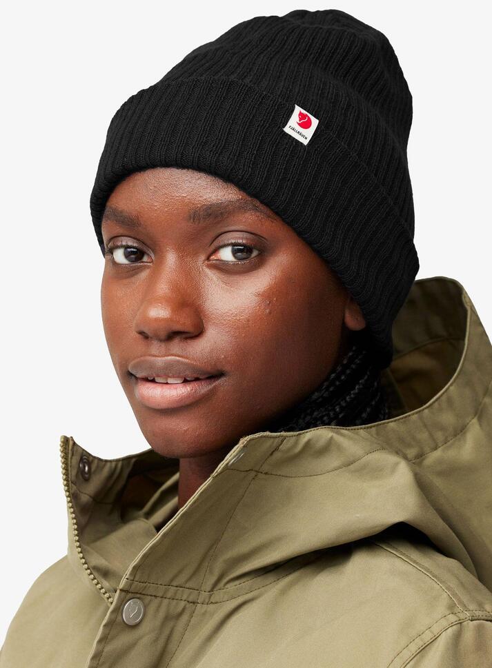 Czapka zimowa Fjallraven Rib Hat - black