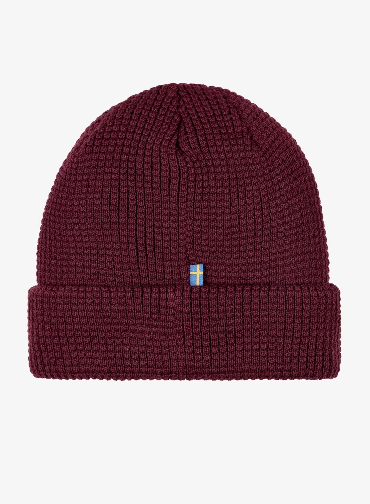 Czapka zimowa Fjallraven Tab Hat - dark garnet 2/4