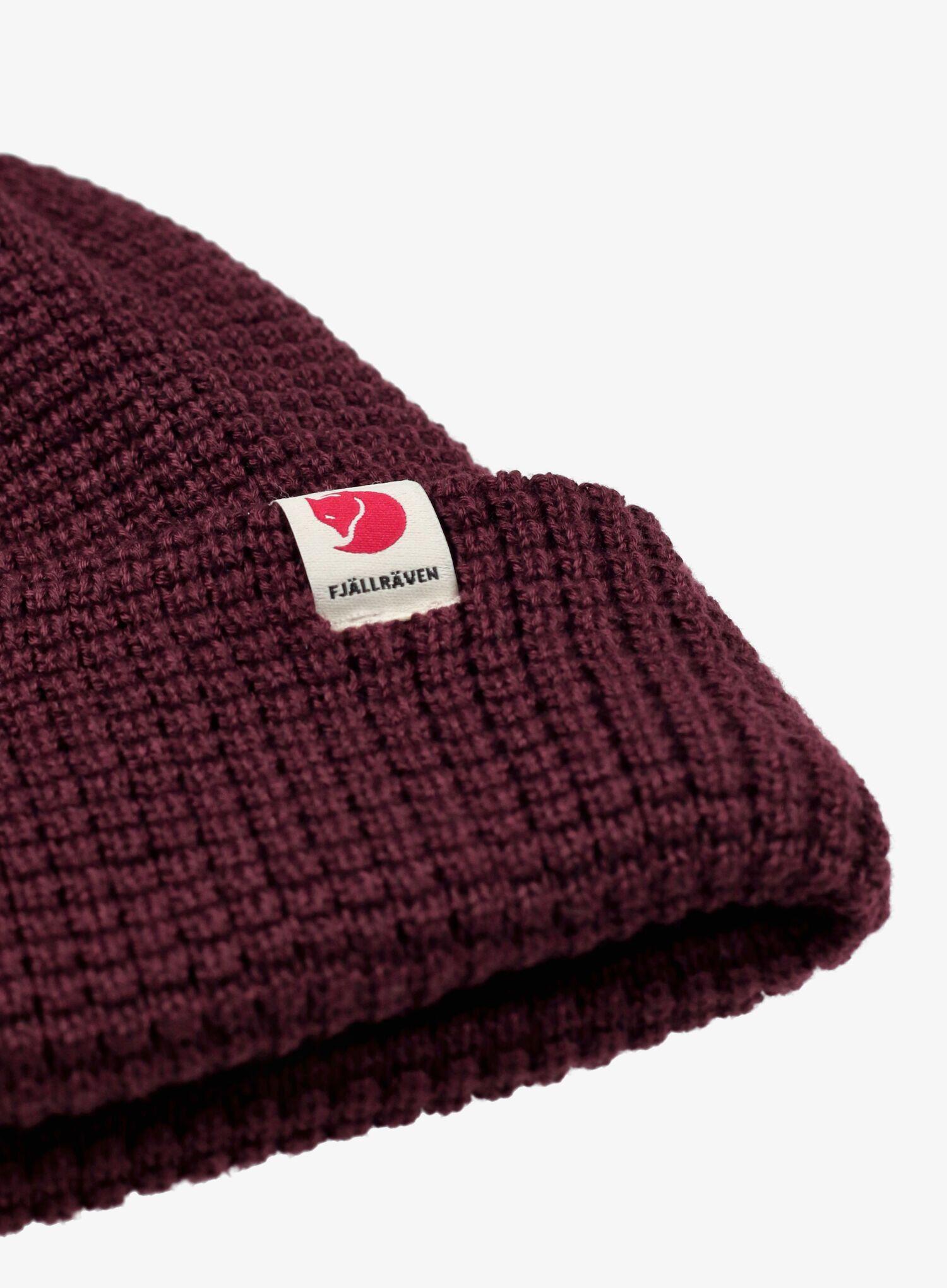 Czapka zimowa Fjallraven Tab Hat - dark garnet 4/4
