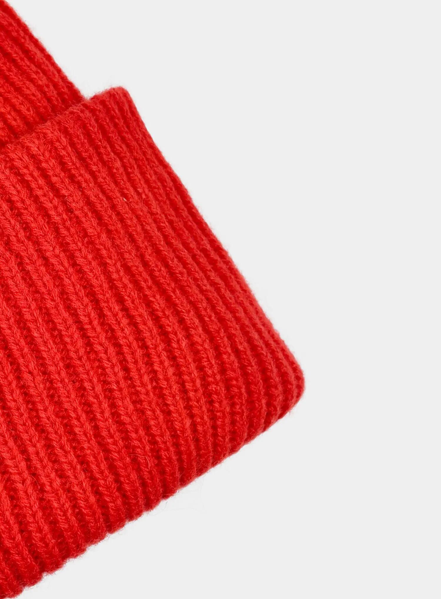 Czapka zimowa Fjallraven 1960 Logo Hat - true red 3/4