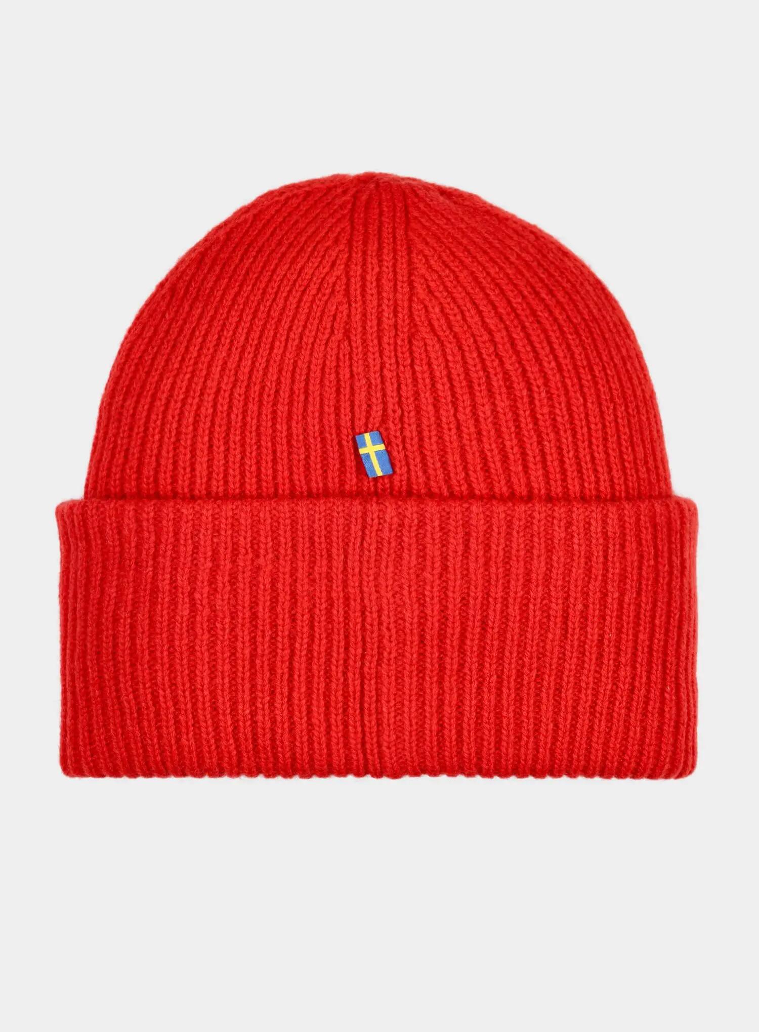 Czapka zimowa Fjallraven 1960 Logo Hat - true red 2/4