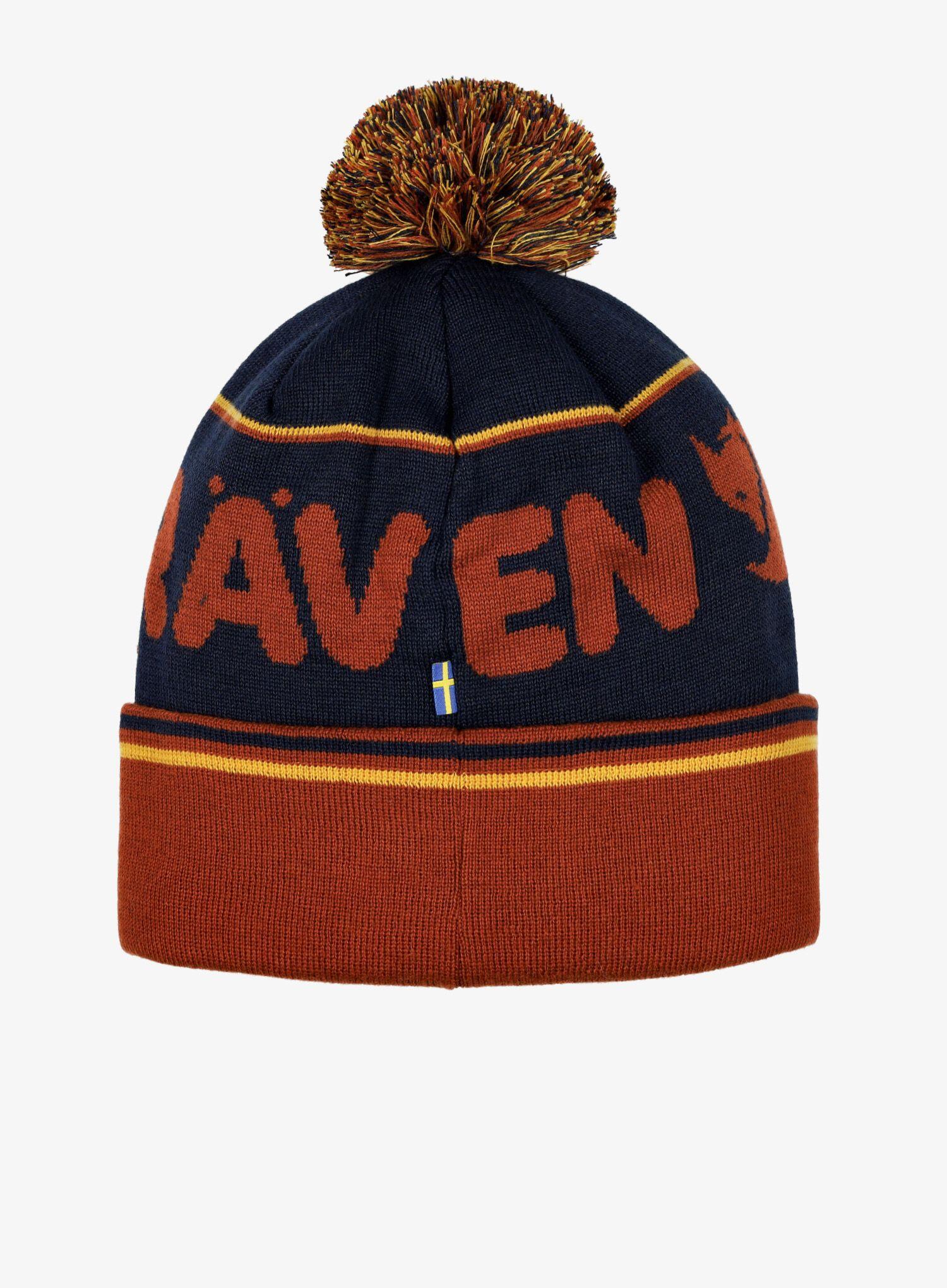Czapka zimowa Fjallraven Pom Hat - autumn leaf/dark navy 2/5