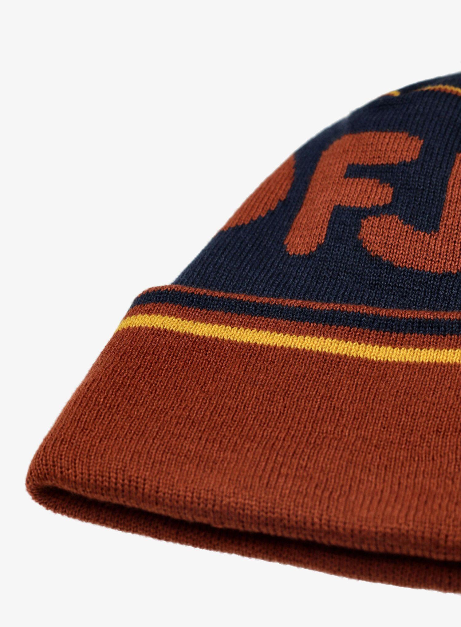 Czapka zimowa Fjallraven Pom Hat - autumn leaf/dark navy 5/5
