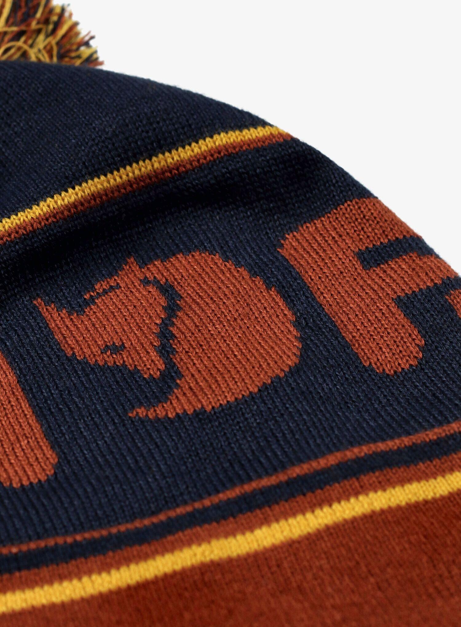 Czapka zimowa Fjallraven Pom Hat - autumn leaf/dark navy 4/5