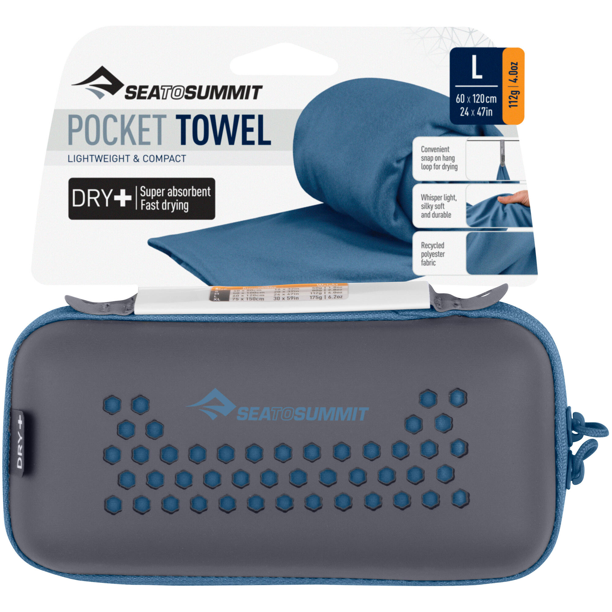 Ręcznik turystyczny Pocket Towel L 60x120cm 4/7