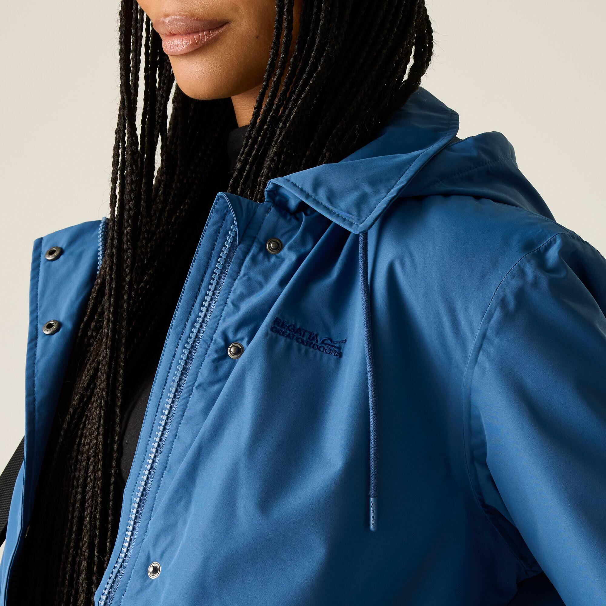 Orla ademende waterdichte isolerende Mac jas met capuchon voor dames 4/7