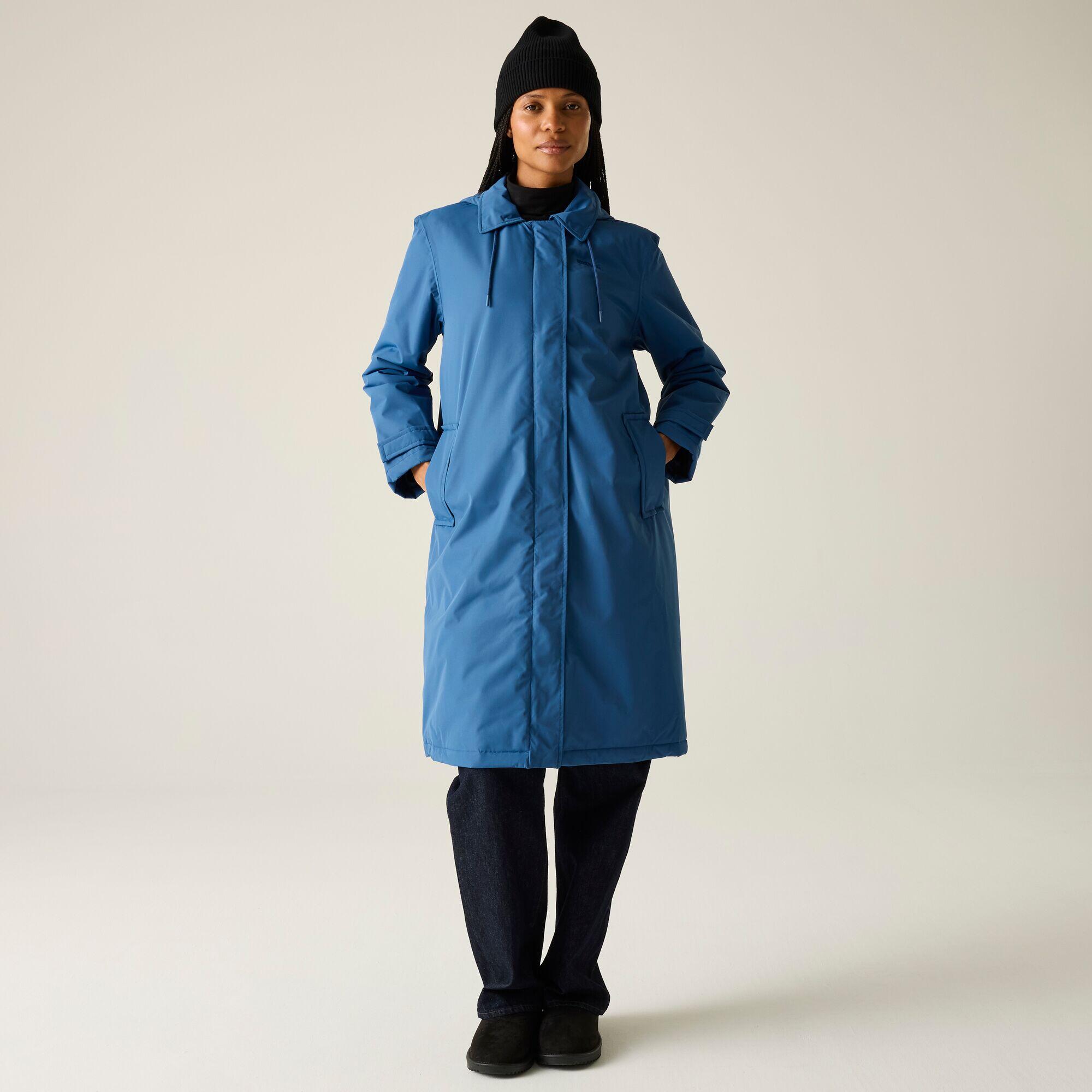 Regatta - Veste Orla Mac À Capuche, Respirante, Imperméable Et Isolée Pour Femme - Doudoune Synthétique - Bleu|vert - Decathlon