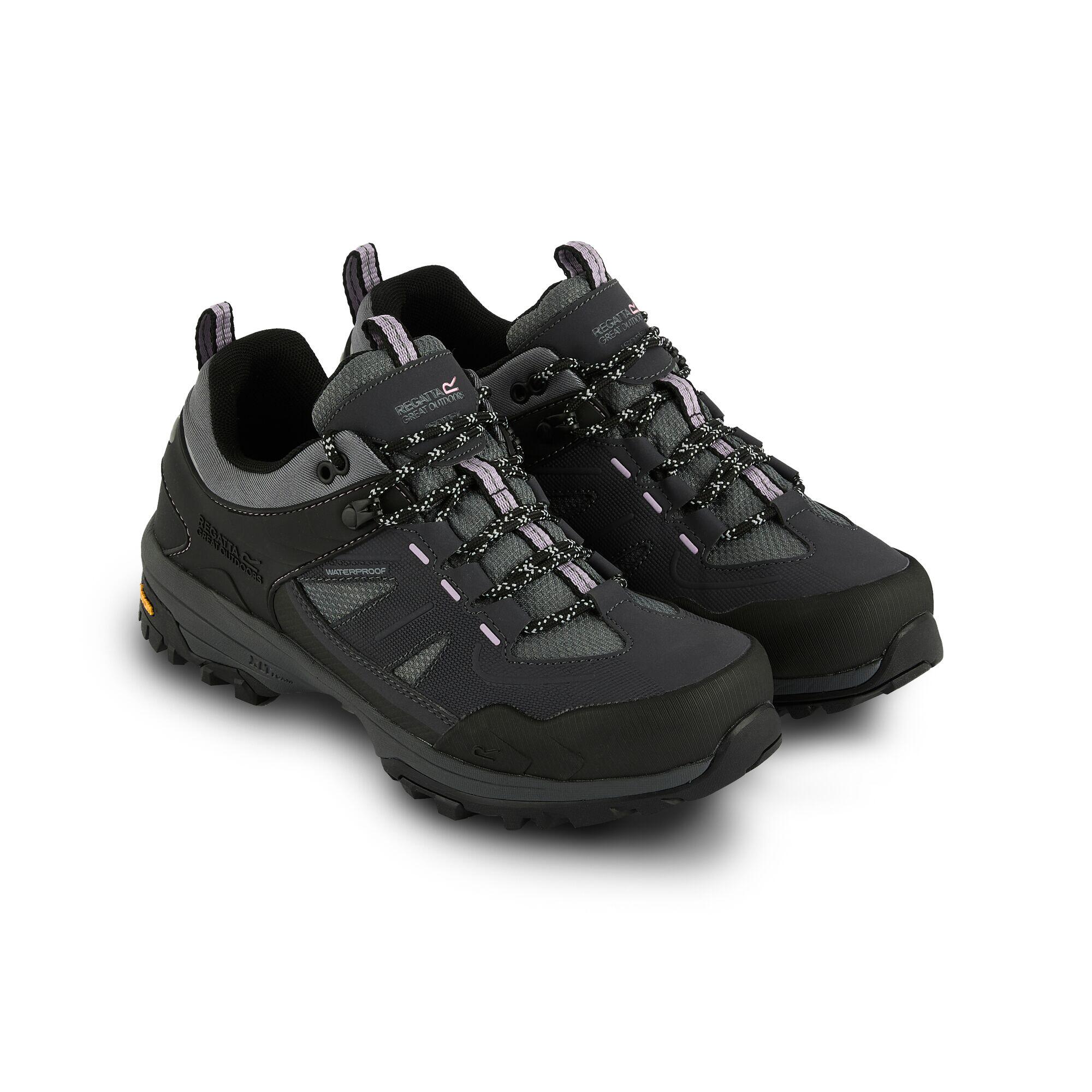 Buty damskie trekkingowe niskie z membraną Regen Vibram