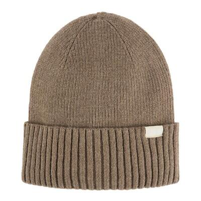 Basic geribde beanie muts voor dames