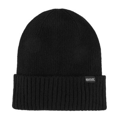 Basic geribde beanie muts voor dames