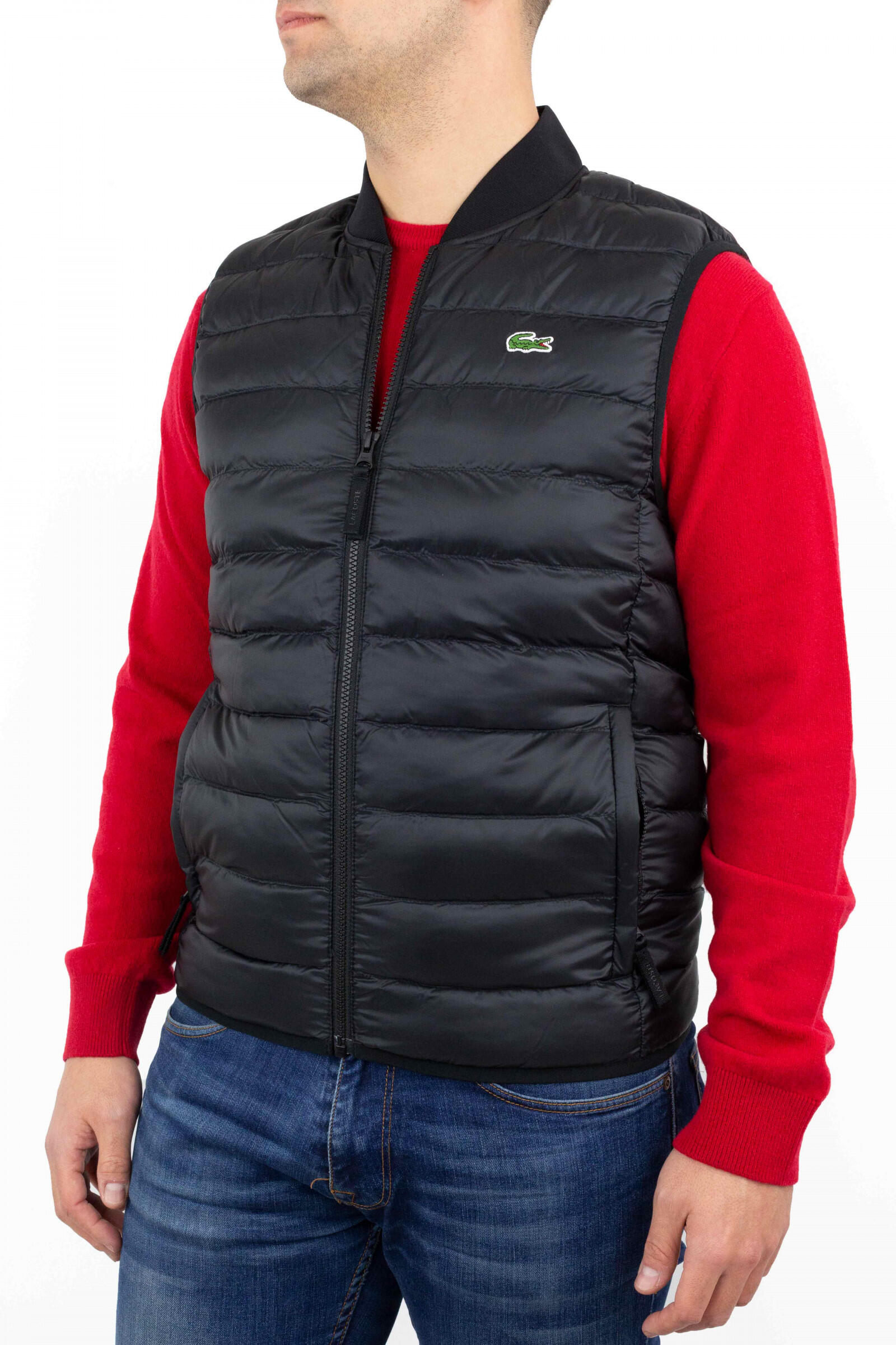 Colete Lacoste Blouson para homem, vermelho 2/4