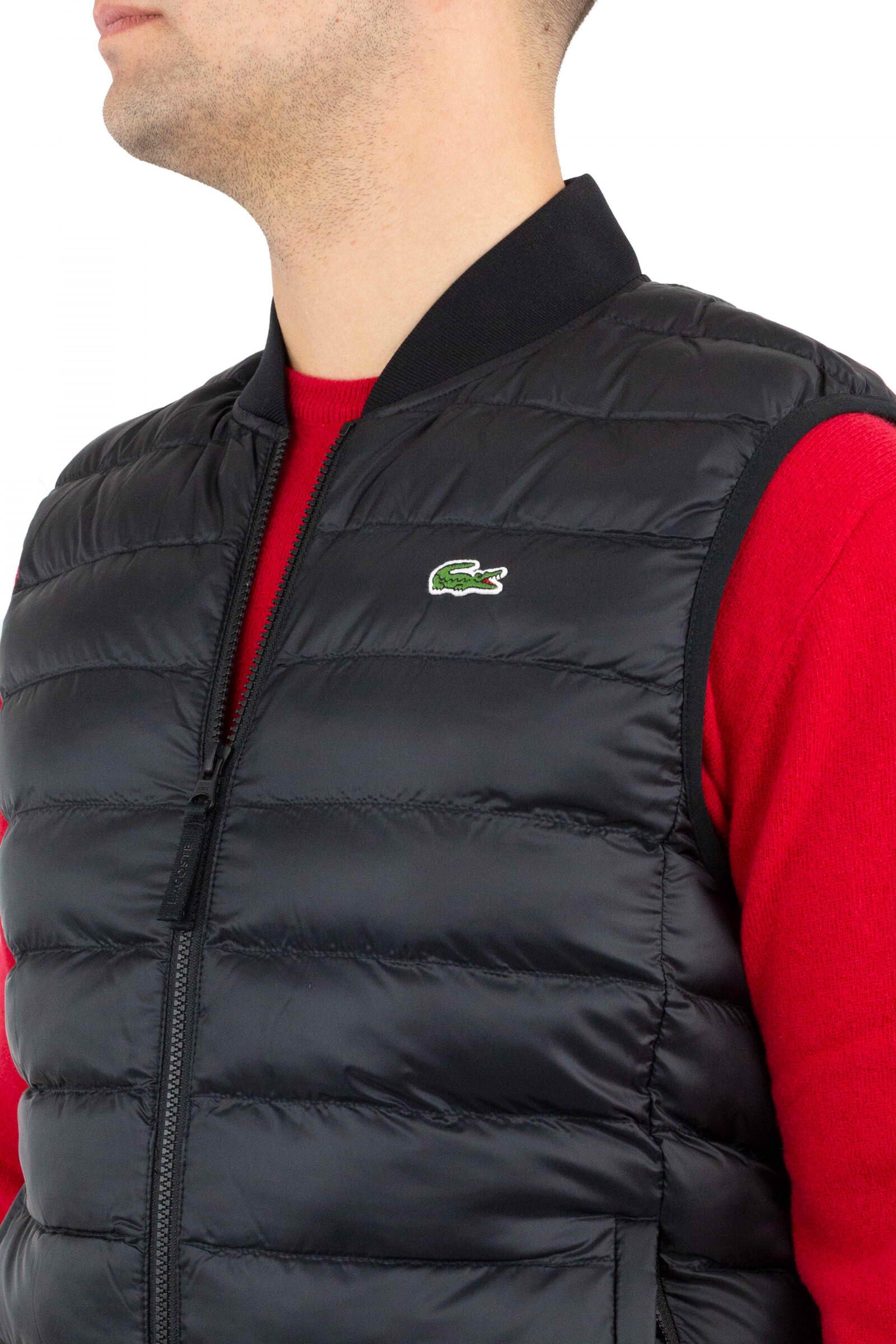 Colete Lacoste Blouson para homem, vermelho 4/4