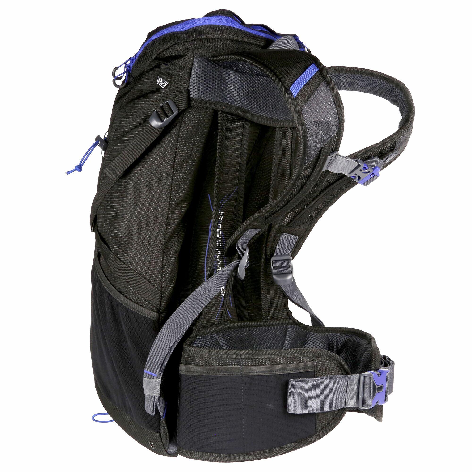 Blackfell III Rucksack 25 Liter Damen und Herren Schwarz/Königsblau 2/4