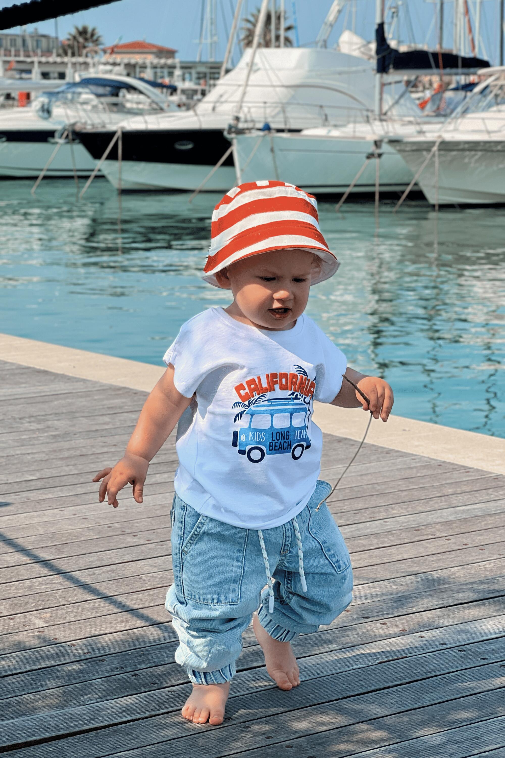Camiseta de bebé niño color blanco 5/5