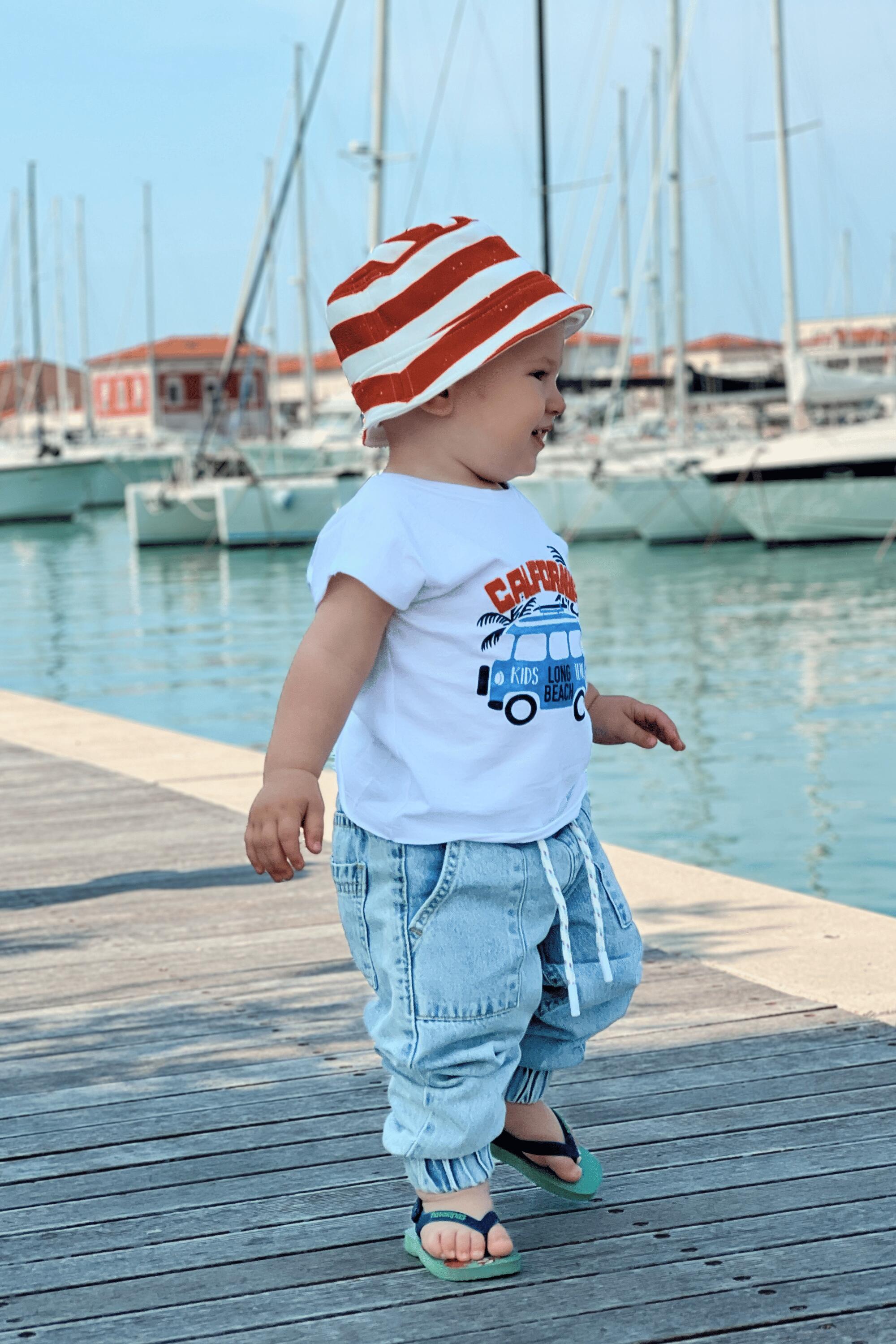 Camiseta de bebé niño color blanco 1/5