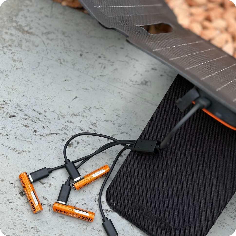 Xtorm NextGen AAA Oplaadbare Batterijen met USB-C - 4-pack, inclusief laadkabel 3/6