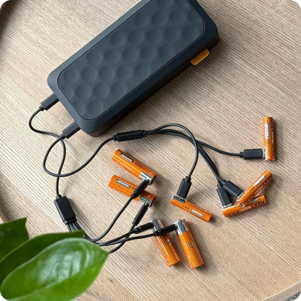 Xtorm NextGen AAA Oplaadbare Batterijen met USB-C - 4-pack, inclusief laadkabel 4/6