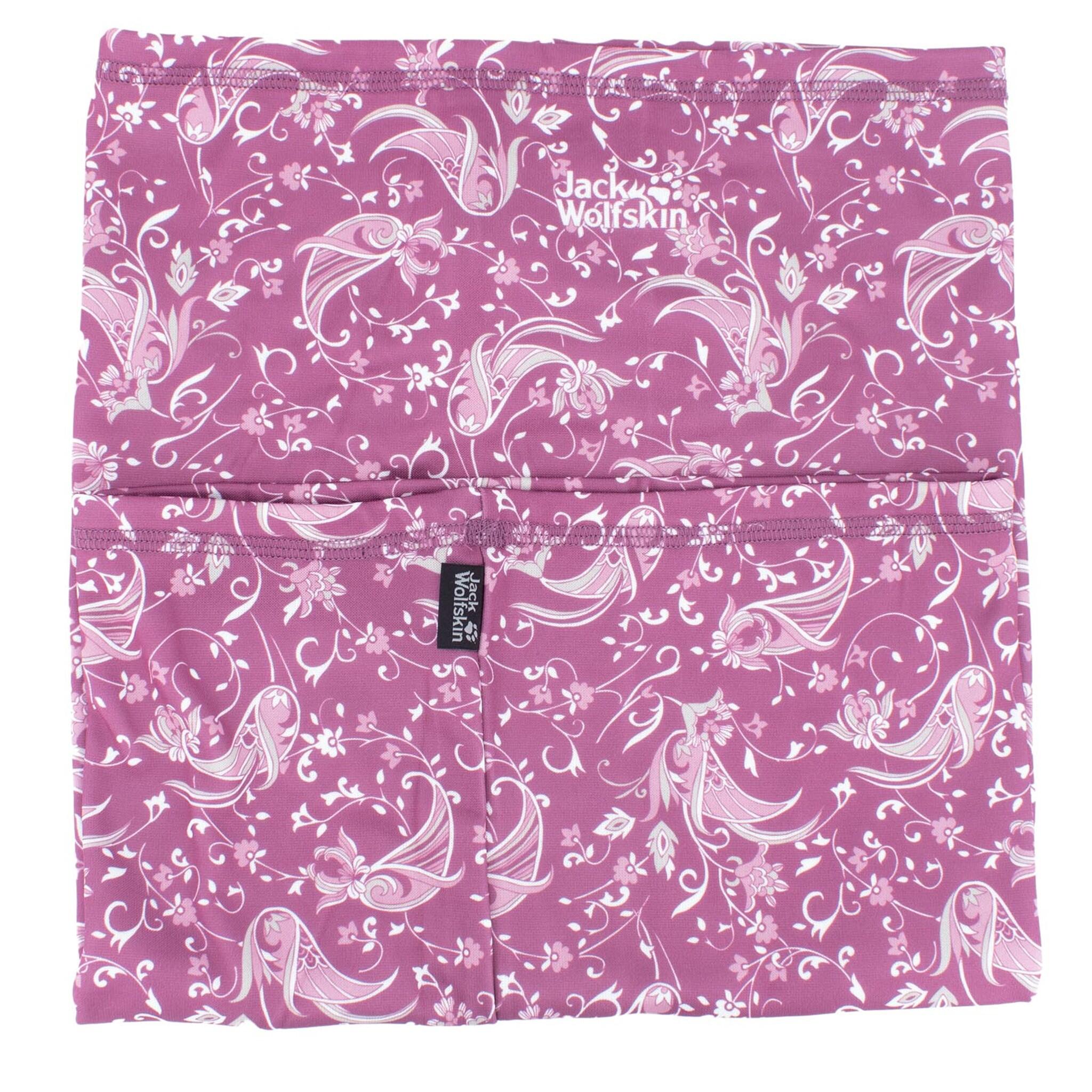 JACK WOLFSKIN Accessoires Real Stuff Print Loop Tube Neck Warmer in Pink
