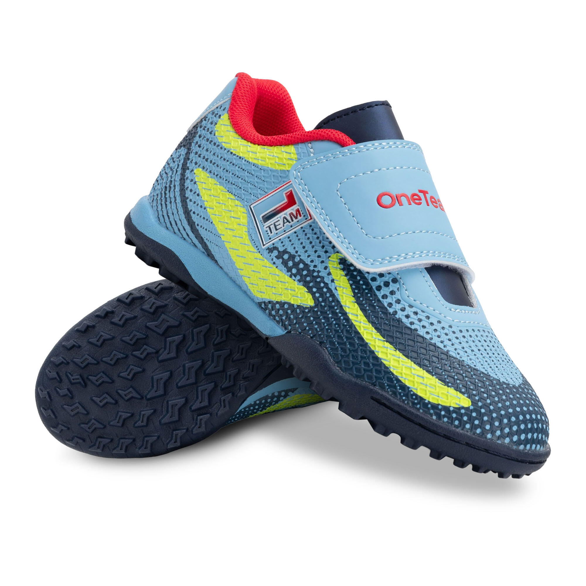 Oneteam - Chaussures De Football Pour Enfants Oneteam Robero Junior Tf - Chaussures À Crampons - Bleu - 30 - Decathlon