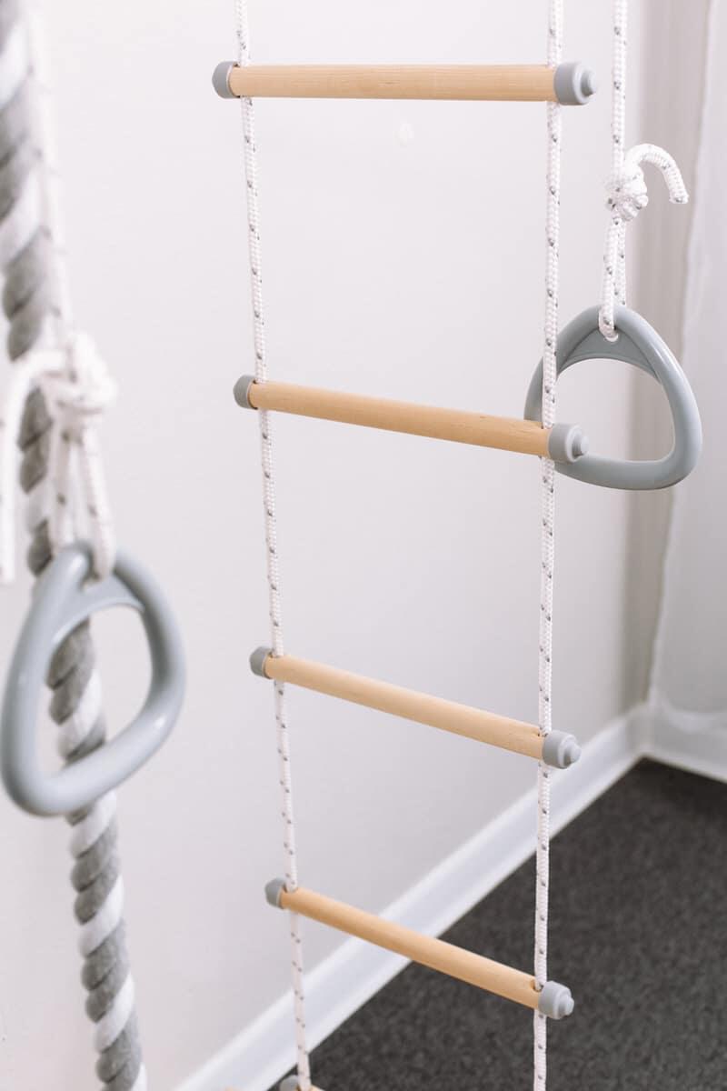 Barre de traction murale avec accessoires de gymnastique pour enfants 5/7