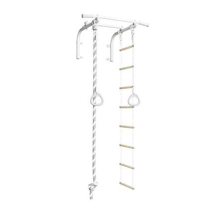 Wand-Klimmzugstange mit Zubehör, Silber, Komet