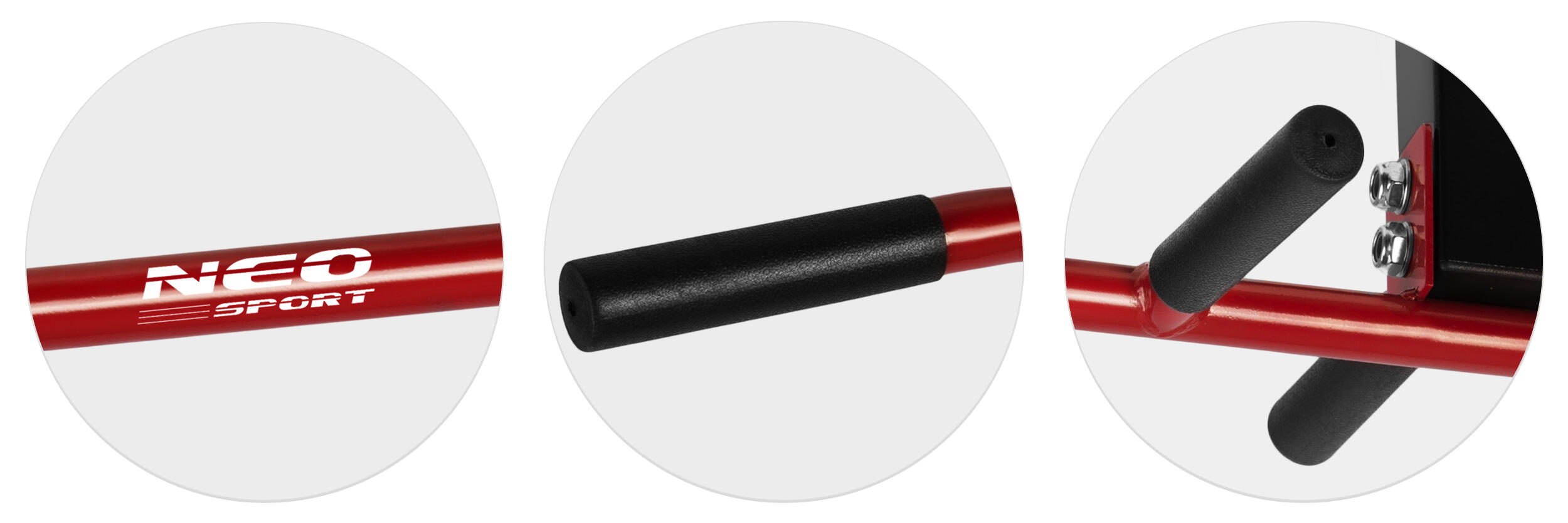 Barra de tracción para adulto Neo-Sport NS-317 negra 4/7