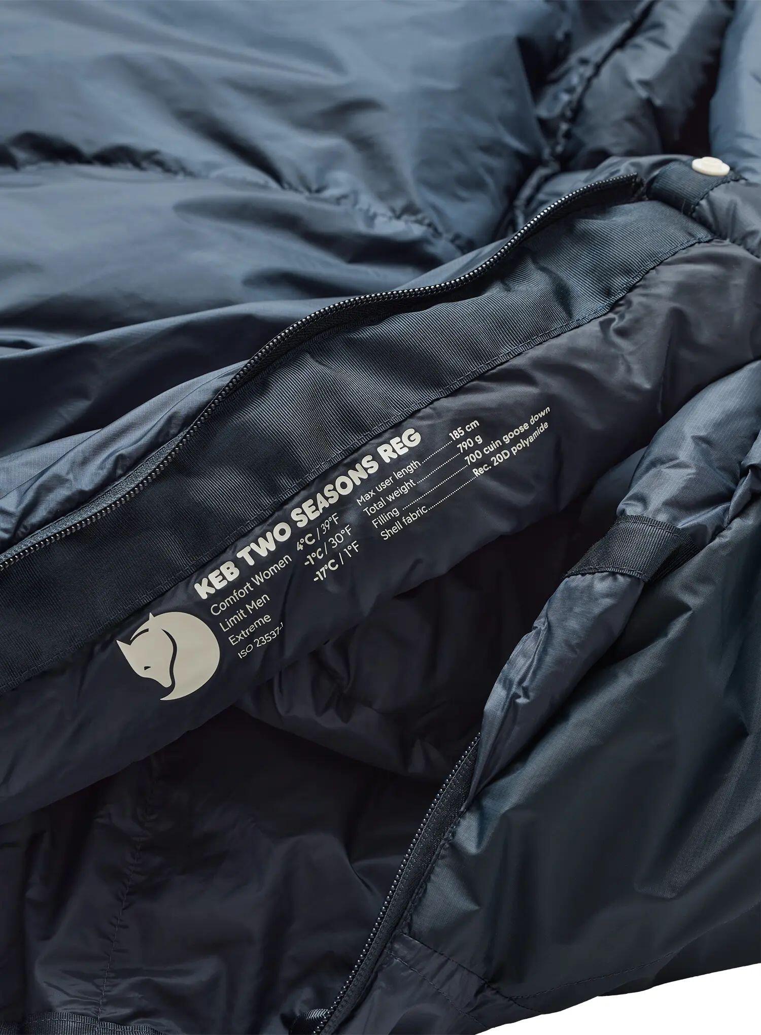 Śpiwór puchowy Fjallraven Keb Two Seasons Regular (185 cm) - navy 3/7