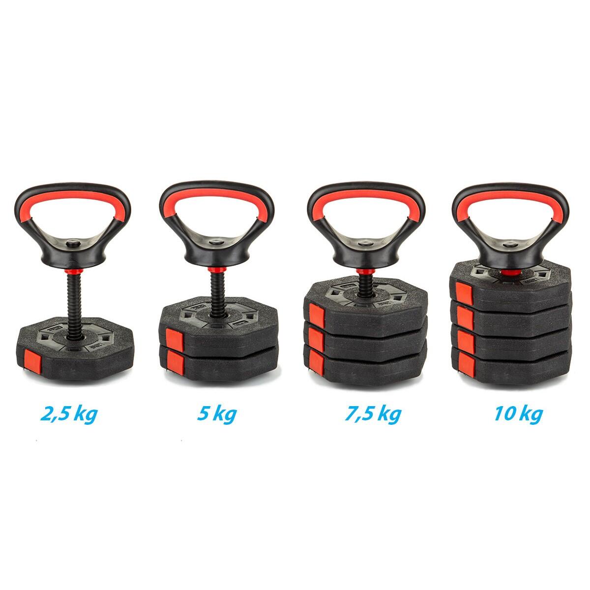 Kettlebell regulowany Eb Fit 4 x 2,5kg 2/7