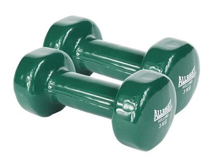 Hantle winylowe AllRight 2x3 kg zielone