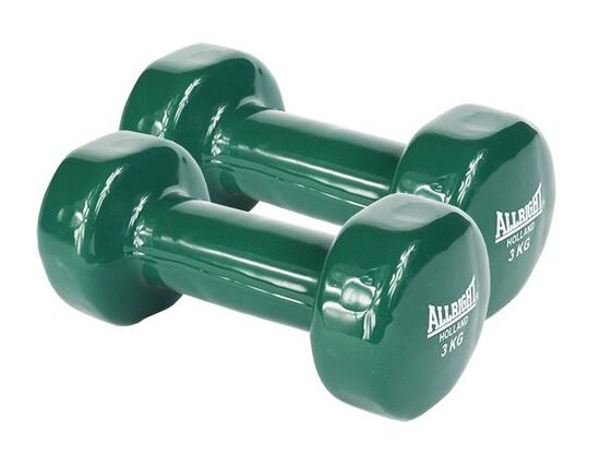 Hantle winylowe AllRight 2x3 kg zielone