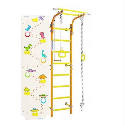 Sprossenwand Next 1 + Dino-Kletterwand