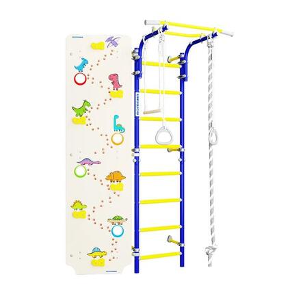 Sprossenwand Next 1 + Dino-Kletterwand