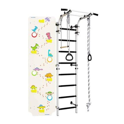 Sprossenwand Next 1 + Dino-Kletterwand