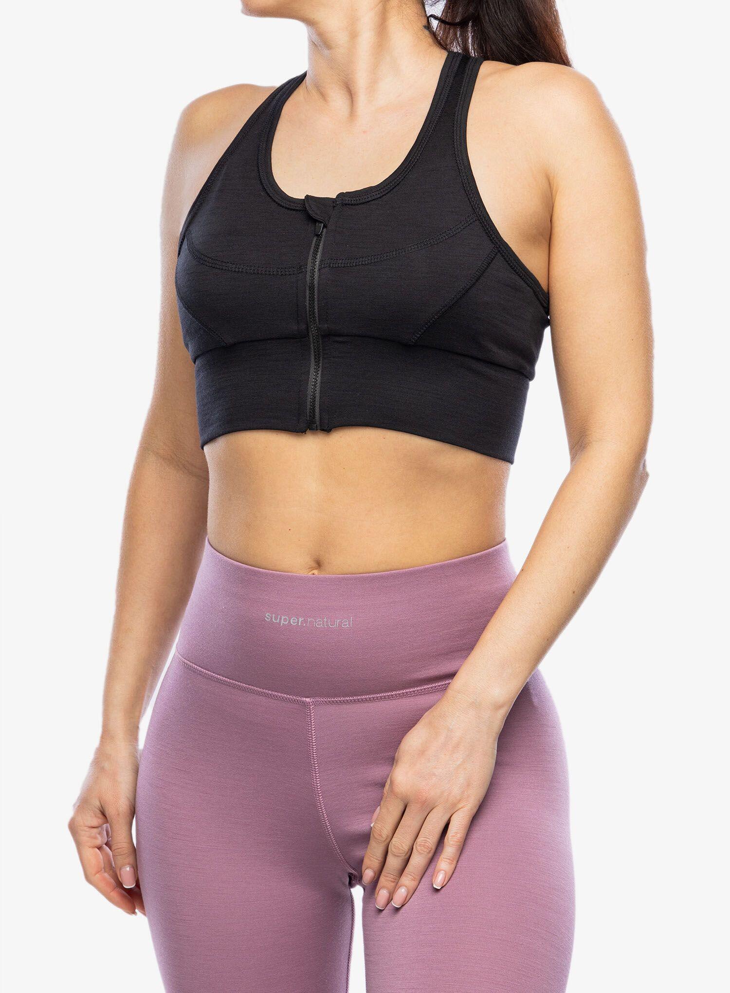 Stanik sportowy Super.natural Motion Zip Top 3/6