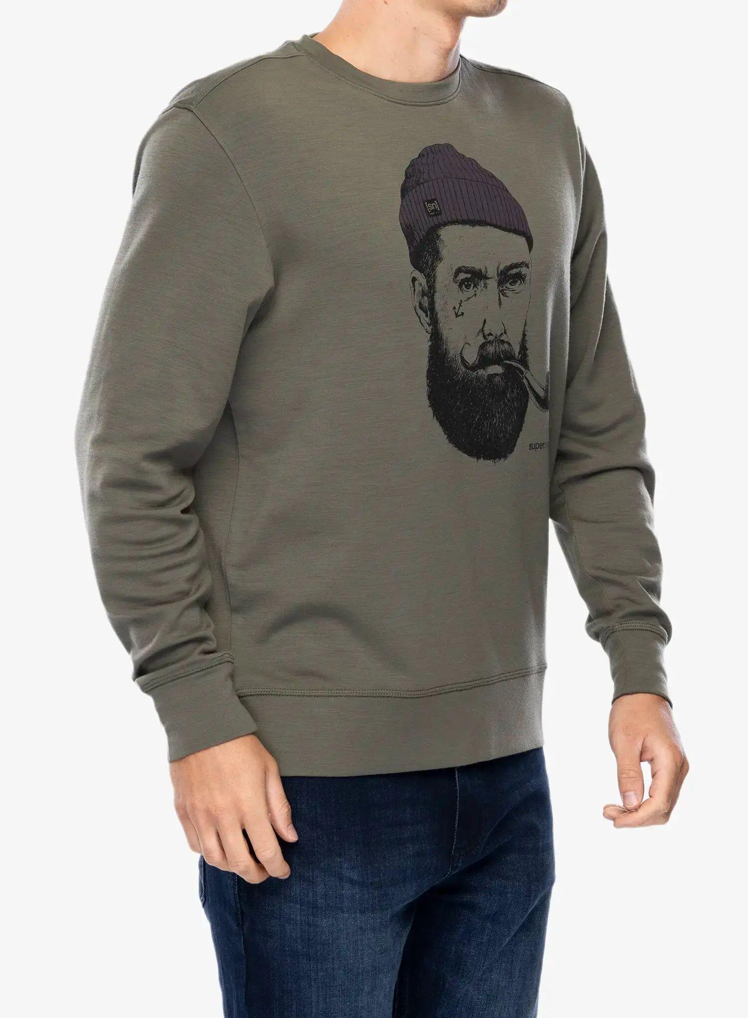 Bluza bez kaptura męska Super.natural Sn Sailor Crew 3/5