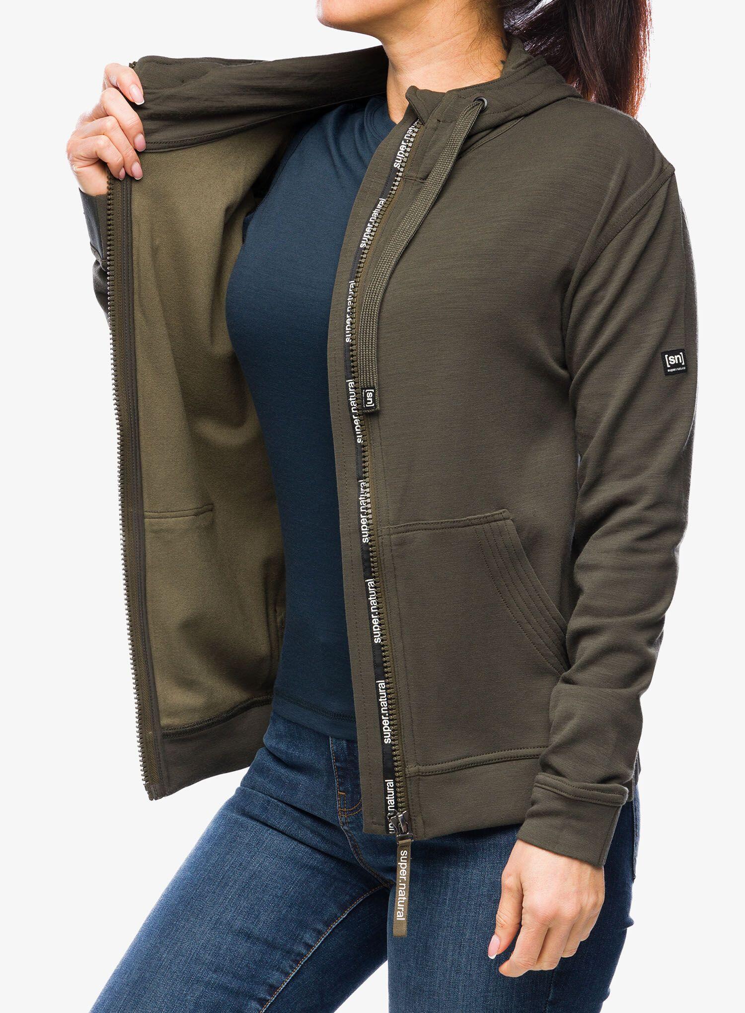 Bluza rozpinana damska Super.natural Solution Hoodie 6/7