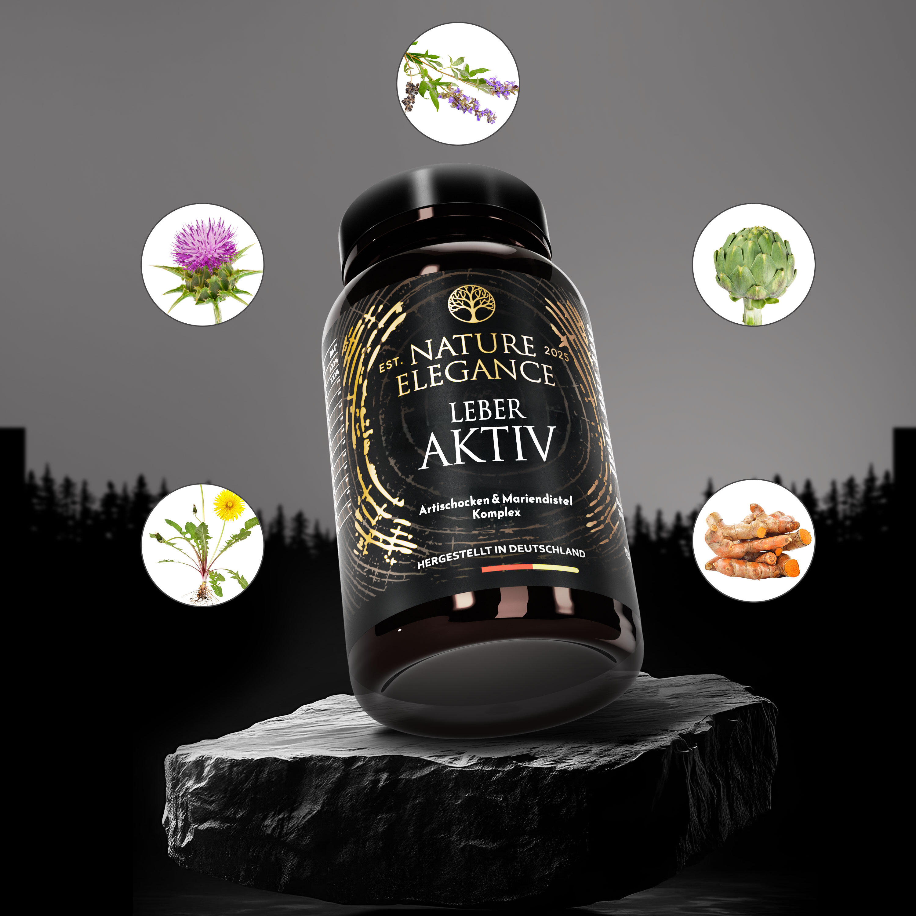 Nature Elegance Leber Komplex – Hochdosierte Detox-Kur für Leber & Abnehmen 2/7