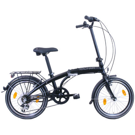 Rower miejski składak Kronan 20" 6 biegowy czarny