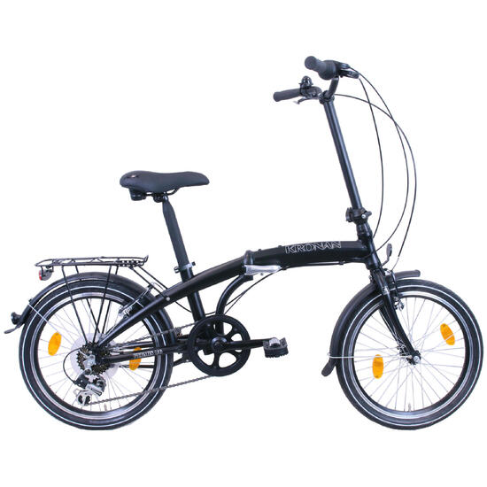 Rower miejski składak Kronan 20" 6 biegowy czarny